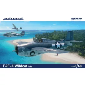   Eduard F4F-4 Wildcat késői Weekend Edition 1:48 repülőgép makett