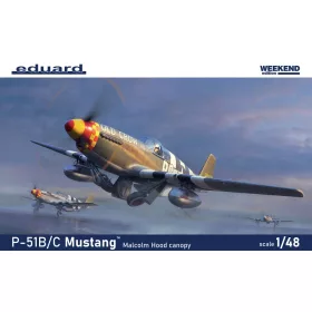   Eduard P-51B Malcolm Hood Weekend Edition 1:48 repülőgép makett