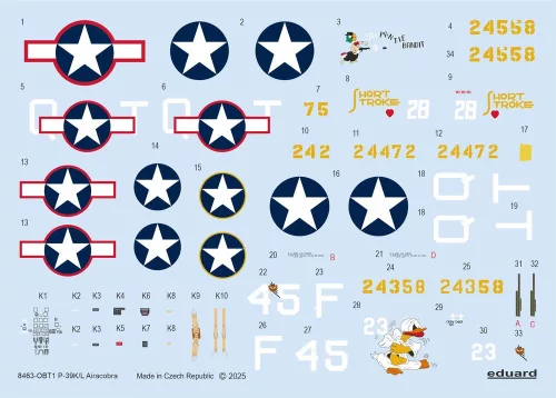 Eduard P-39K/L Airacobra Weekend Edition 1:48 repülőgép makett