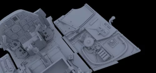 Eduard Avia S-199 ERLA kabintető Hybrid 1:48 repülőgép makett
