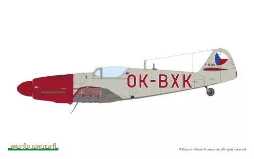 Eduard Avia S-199 buborék kabintető Hybrid 1:48 repülőgép makett