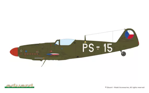 Eduard Avia S-199 buborék kabintető Hybrid 1:48 repülőgép makett