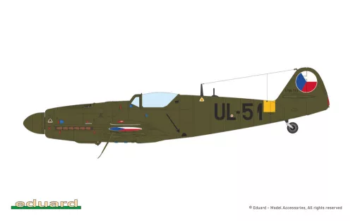 Eduard Avia S-199 buborék kabintető Hybrid 1:48 repülőgép makett