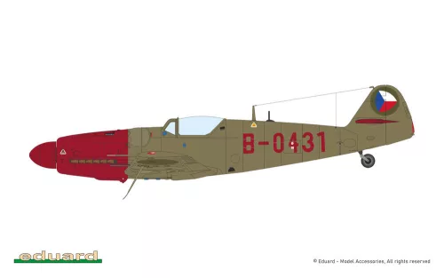 Eduard Avia S-199 buborék kabintető Hybrid 1:48 repülőgép makett