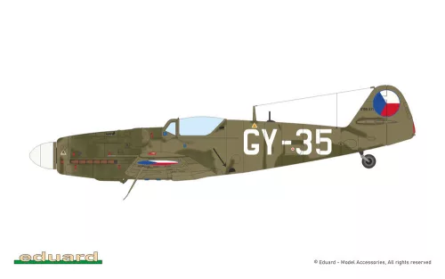 Eduard Avia S-199 buborék kabintető Hybrid 1:48 repülőgép makett