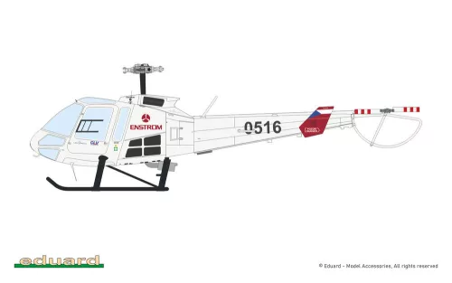 Eduard Enstrom 480 Hybrid 1:72 helikopter makett