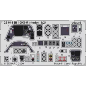   Eduard Accessories Bf 109G-5 interior for Airfix - Bf 109G-5 belsőtér-részletező készlet