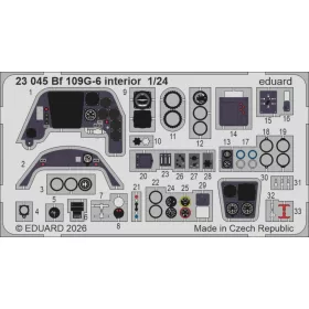   Eduard Accessories Bf 109G-6 interior for Airfix - Bf 109G-6 belsőtér-részletező készlet
