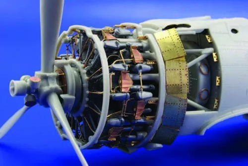 Eduard Accessories A6M2 Zero type 21 engine für Tamiya Bausatz 60317 - A6M2 Zero Type 21 motorrészletező fotómaratás