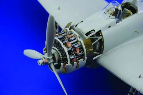 Eduard Accessories A6M2 Zero type 21 engine für Tamiya Bausatz 60317 - A6M2 Zero Type 21 motorrészletező fotómaratás