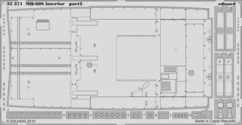 Eduard Accessories MH-60S interior for Academy - MH-60S belsőtér-részletező készlet