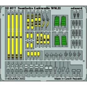   Eduard Accessories Seatbelts Luftwaffe WWII - Luftwaffe II. világháborús biztonsági övek