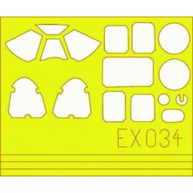   Eduard Accessories P-51B Mustang - P-51B Mustang – kabin- és ablakmaszk