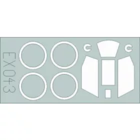 Eduard Accessories Henschel Hs 129 - kabin- és ablakmaszk