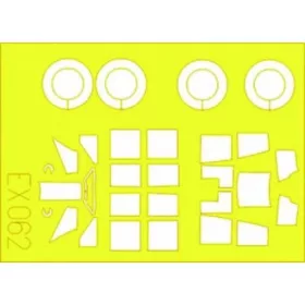 Eduard Accessories A6M2 Zero/Rufe - kabin- és ablakmaszk