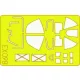Eduard Accessories P-38 Lighting - kabin- és ablakmaszk