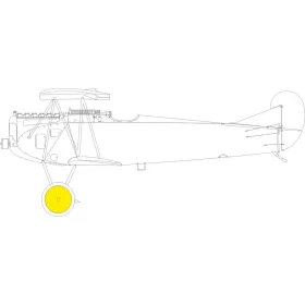   Eduard Accessories Fokker D.VIIF 1/48 EDUARD - kabin- és ablakmaszk