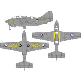  Eduard Accessories Gannet AS.1/AS.4 national & a/c marking 1/48 AIRFIX - Gannet AS.1/AS.4 – nemzeti és repülőgép-jelzésfestő maszk, Airfix maketthez