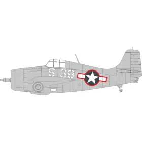   Eduard Accessories FM-1 US national insignia w/ red outline TAMIYA - felségjel-festő maszk