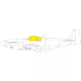   Eduard Accessories P-51B/C Malcolm Hood canopy Tface EDUARD - P-51B/C Malcolm Hood kabintetős változat – kétoldalas kabinmaszk (TFace)