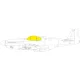 Eduard Accessories P-51B/C Malcolm Hood canopy Tface EDUARD - P-51B/C Malcolm Hood kabintetős változat – kétoldalas kabinmaszk (TFace)