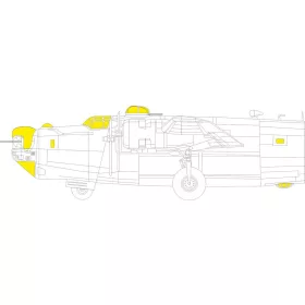 Eduard Accessories B-24J  HOBBY BOSS - kabin- és ablakmaszk
