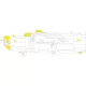 Eduard Accessories B-24J  HOBBY BOSS - kabin- és ablakmaszk