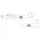 Eduard Accessories B-24J US national insignia  HOBBY BOSS - felségjel-festő maszk