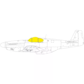   Eduard Accessories P-51B/C Malcolm Hood canopy 1/48 - P-51B/C Malcolm Hood kabintetős változat – kabin- és ablakmaszk