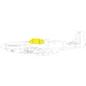 Eduard Accessories P-51B/C Malcolm Hood canopy 1/48 - P-51B/C Malcolm Hood kabintetős változat – kabin- és ablakmaszk