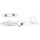 Eduard Accessories B-17F US national insignia rounded 1/48 - felségjel-festő maszk