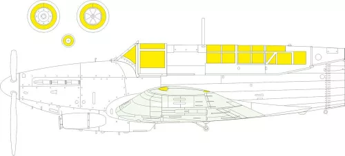 Eduard Accessories Fulmar Mk.II - kabin- és ablakmaszk