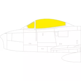   Eduard Accessories F-86A TFace  CLEAR PROP - kétoldalas kabinmaszk (TFace)