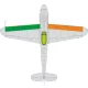 Eduard Accessories Bf 109G wings leading edge wavy lines - Bf 109G – szárnybelépőél hullámvonal-festőmaszk