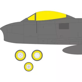   Eduard Accessories F-86F-25/30  AIRFIX - kabin- és ablakmaszk