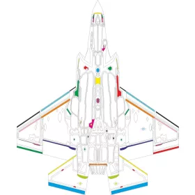   Eduard Accessories F-35C RAM panels  TAMIYA - RAM-panelek festőmaszkja