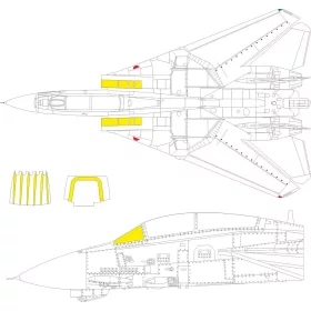   Eduard Accessories F-14D  GREAT WALL HOBBY - kabin- és ablakmaszk