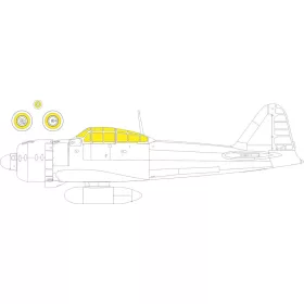   Eduard Accessories A6M5 Zero  FINE MOLDS - kabin- és ablakmaszk