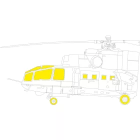 Eduard Accessories Mi-24A  TRUMPETER - kabin- és ablakmaszk