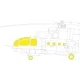 Eduard Accessories Mi-24A  TRUMPETER - kabin- és ablakmaszk