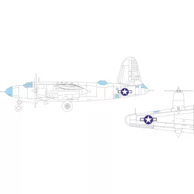   Eduard Accessories B-26G Marauder US national insignia  ICM - felségjel-festő maszk