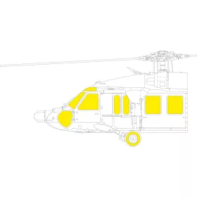   Eduard Accessories UH-60A TFace  ICM - kétoldalas kabinmaszk (TFace)