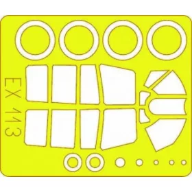   Eduard Accessories P-40N Warhawk - P-40N Warhawk – kabin- és ablakmaszk