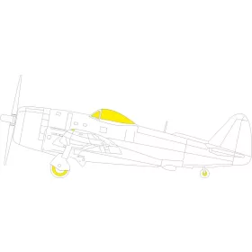 Eduard Accessories P-47N for Miniart - kabin- és ablakmaszk