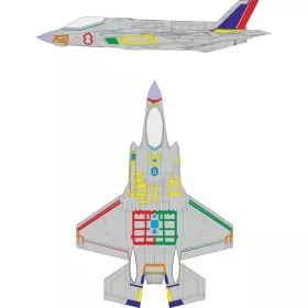   Eduard Accessories F-35A RAM coating early for Italeri - kabin- és ablakmaszk
