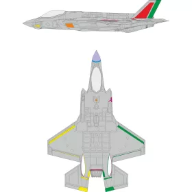   Eduard Accessories F-35A RAM coating late for Italeri - kabin- és ablakmaszk