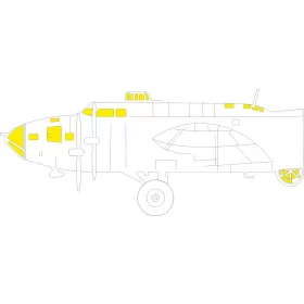   Eduard Accessories B-17F Tface for Revell - kétoldalas kabinmaszk (TFace)