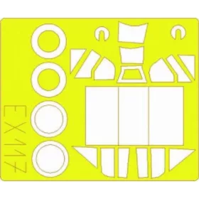   Eduard Accessories Bf 109E-4 - Bf 109E-4 – kabin- és ablakmaszk