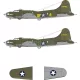 Eduard Accessories B-17F US national insignia & code letters for Revell - felségjel-festő maszk