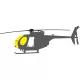 Eduard Accessories MH-6J for ICM - kabin- és ablakmaszk